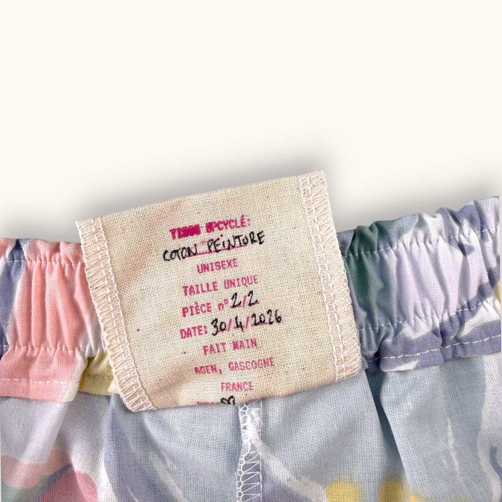 Mini-short Peinture Pastel n°2 – Collection Pop Culture & Rose Bonbon – Quintín