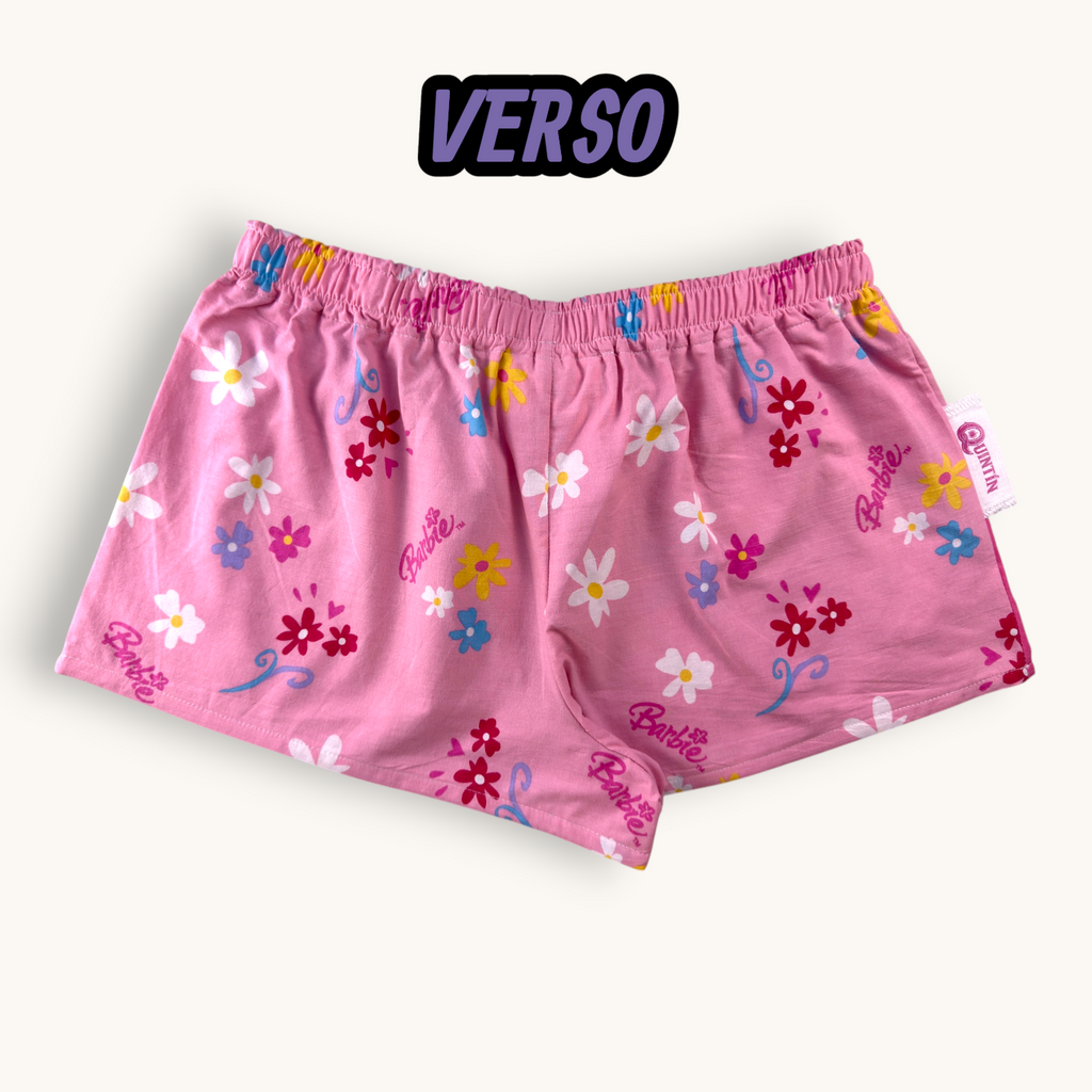 Mini-short Barbie Rose n°2 – Pop Culture & Rose Bonbon – Quintín