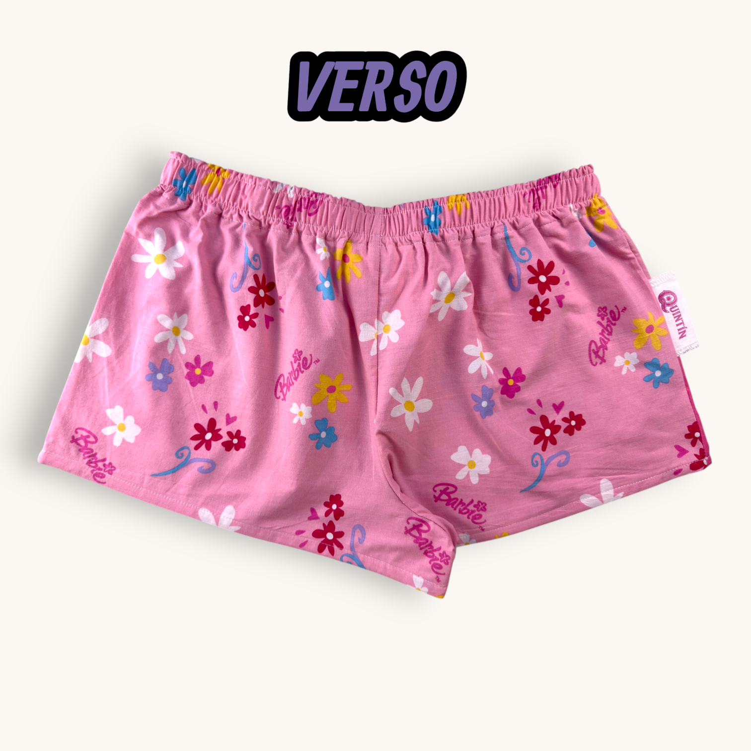 Mini-short Barbie Rose n°2 – Pop Culture & Rose Bonbon – Quintín