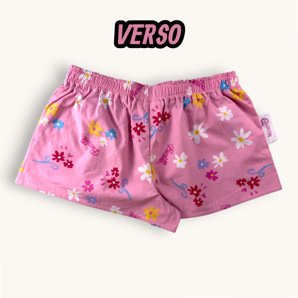 Mini-short Barbie Rose n°3 – Pop Culture & Rose Bonbon – Quintín
