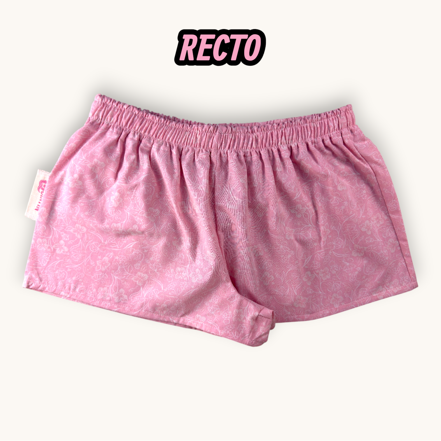 Mini-short Rose Fleuri – Collection Rose Bonbon & Fleurs – Quintín
