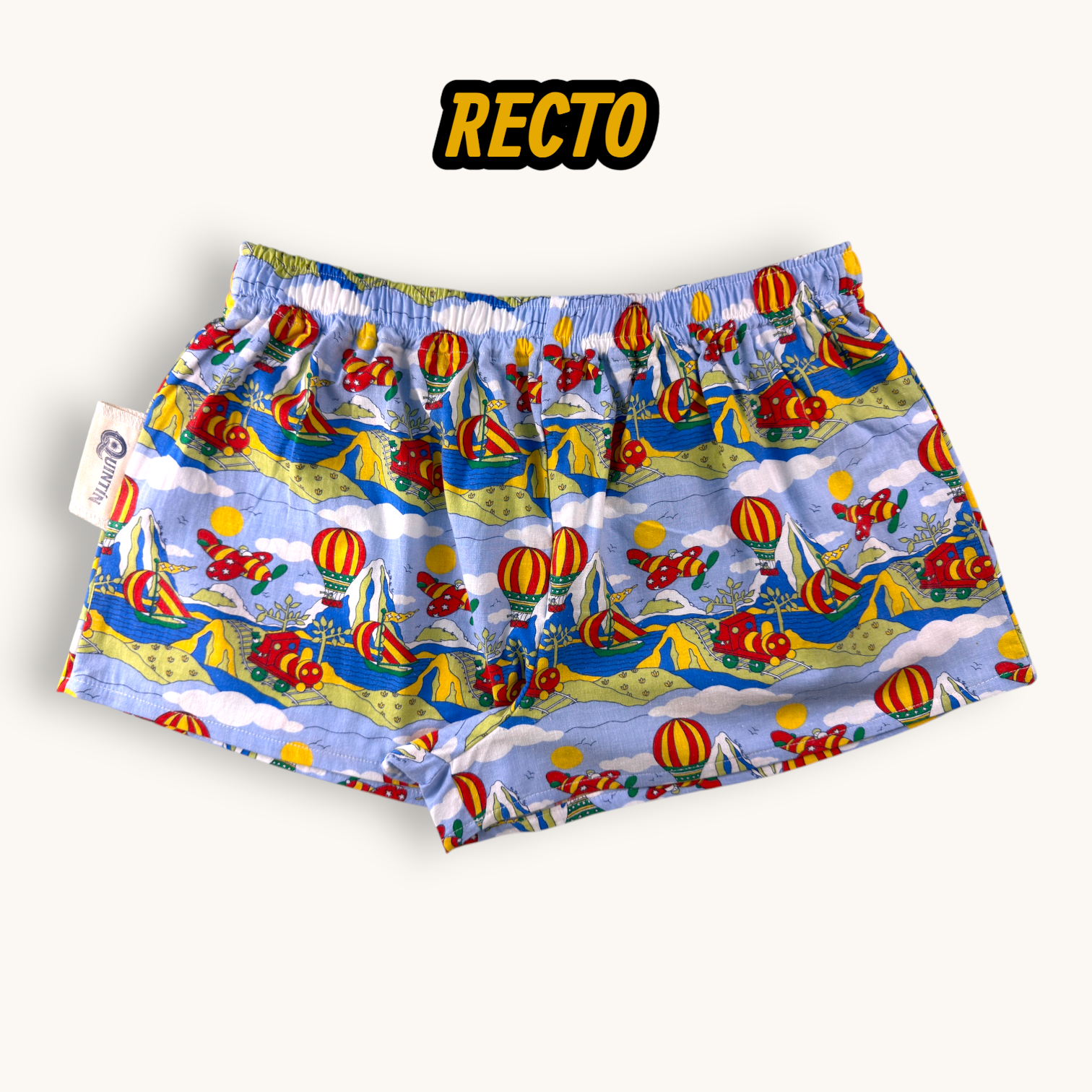 Mini-short Montgolfières Vintage – Collection Pop Culture – Quintín