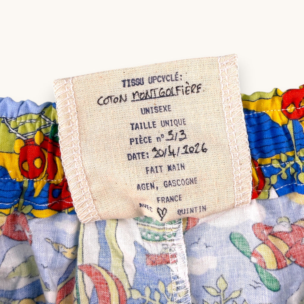 Mini-short Montgolfières Vintage – Collection Pop Culture – Quintín