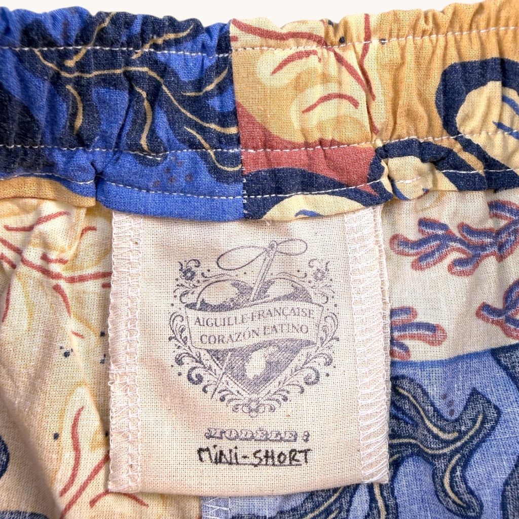 Mini-short Corail Marin – Collection Fleurs – Quintín