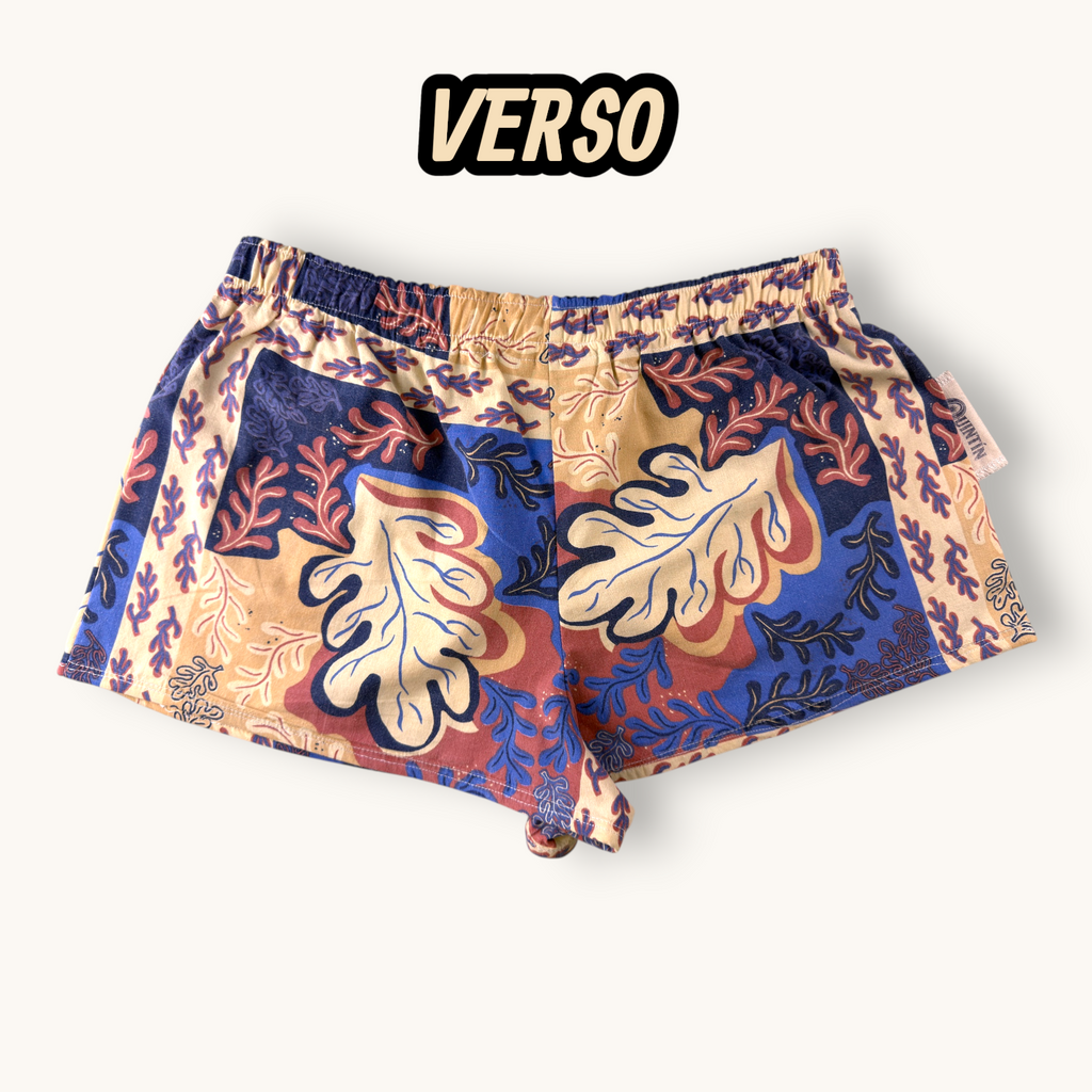 Mini-short Corail Marin – Collection Fleurs – Quintín