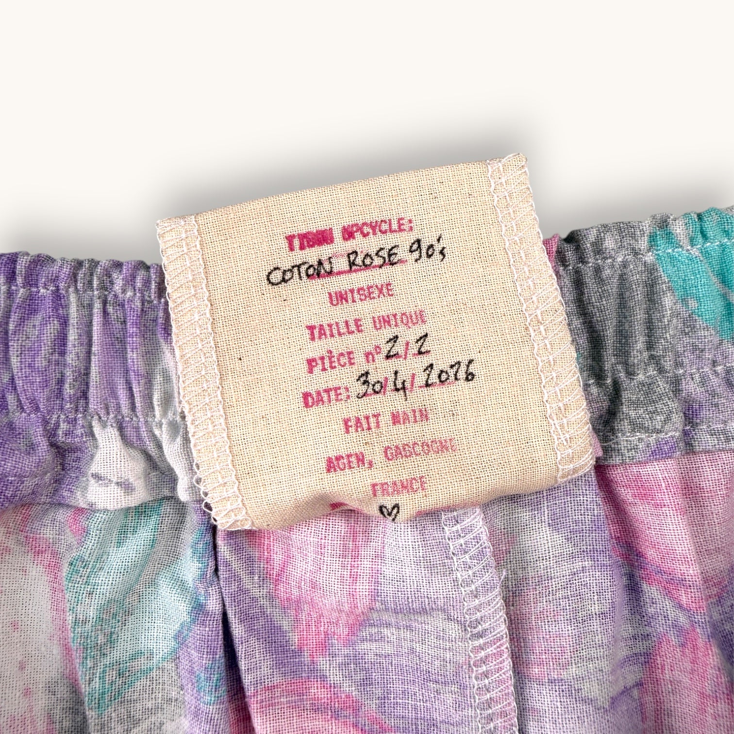 Mini-short Fleurs 90's – Collection Rose Bonbon – Quintín