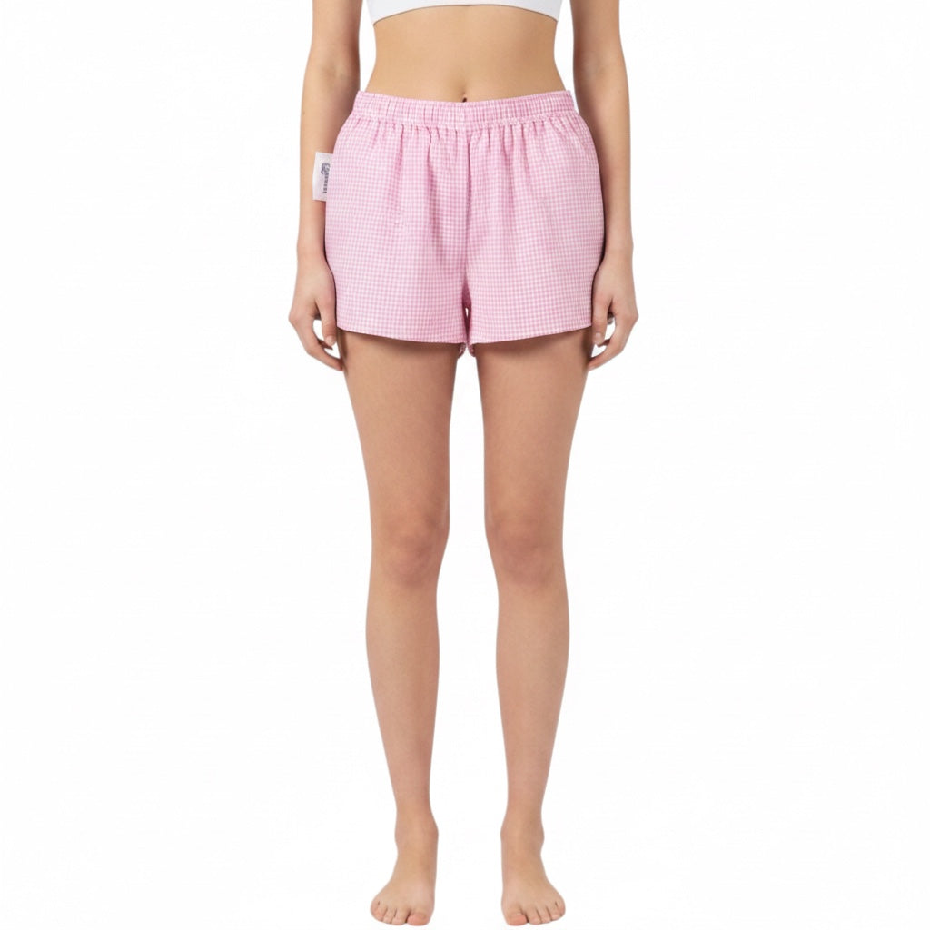 Mini-short Vichy Rose – Collection Vichy & Rose Bonbon – Quintín