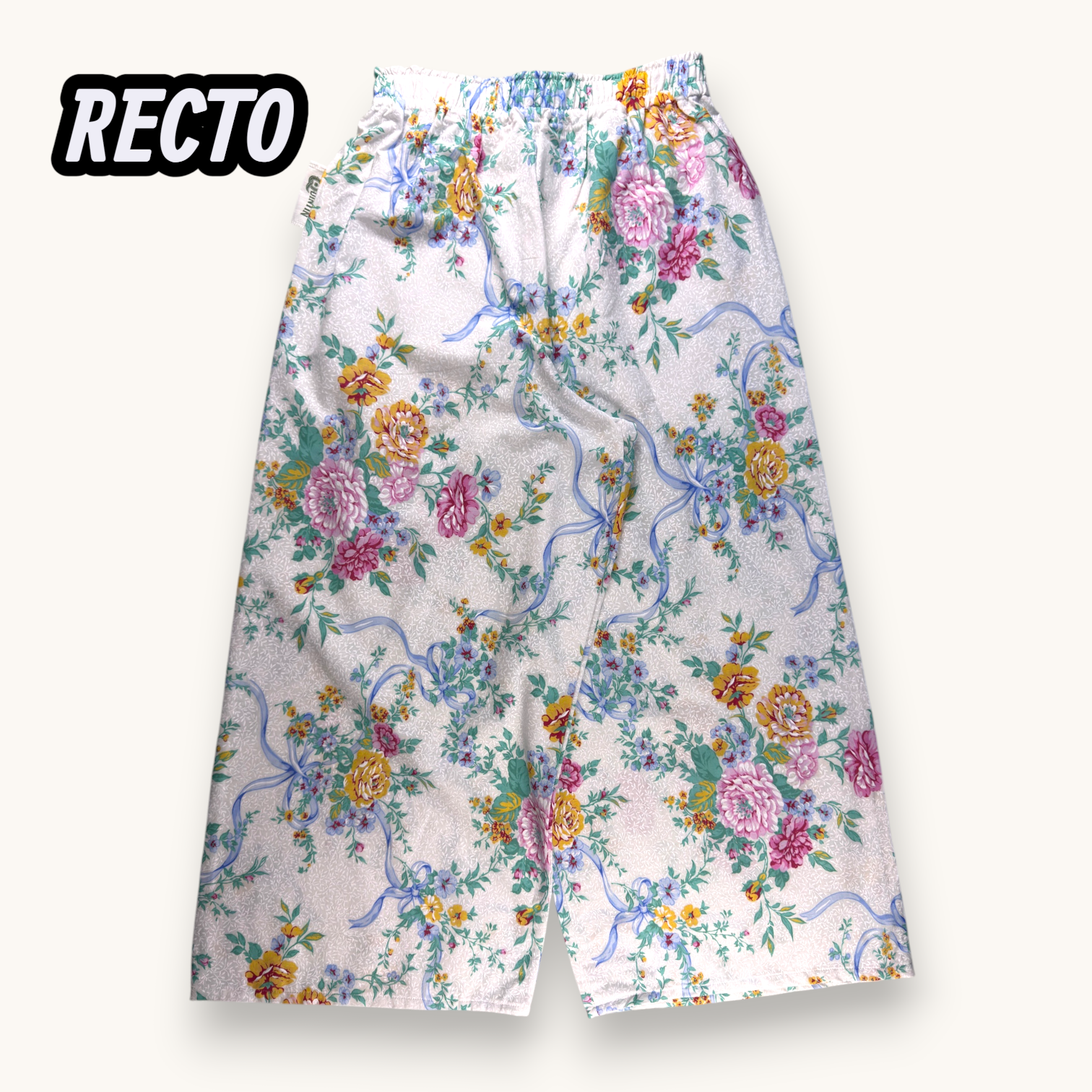 Pantalon Évasé Pivoines n°2 – Collection Fleurs – Quintín