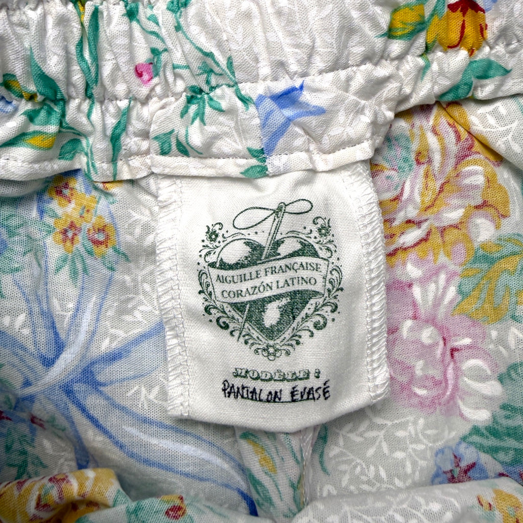 Pantalon Évasé Pivoines n°2 – Collection Fleurs – Quintín