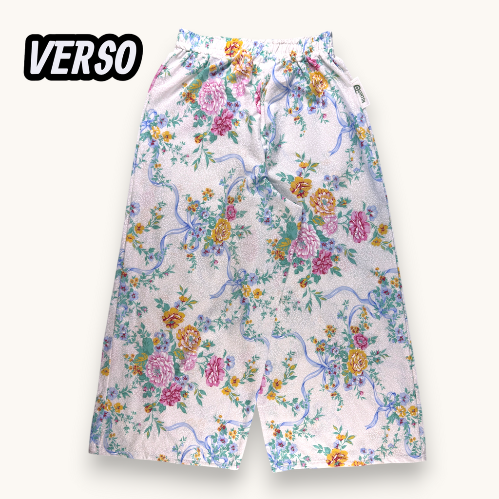 Pantalon Évasé Pivoines n°2 – Collection Fleurs – Quintín