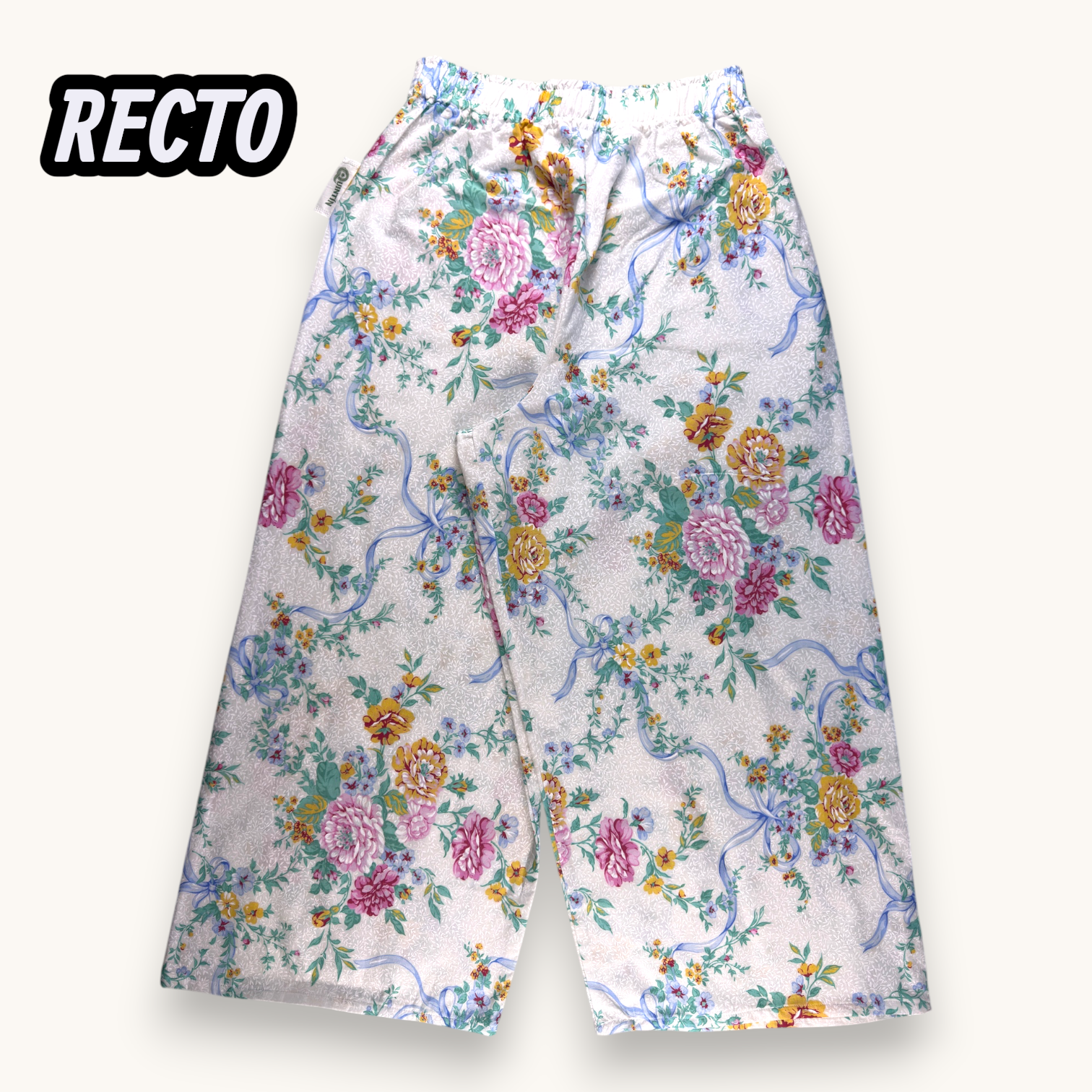 Pantalon Évasé Pivoines – Collection Fleurs – Quintín