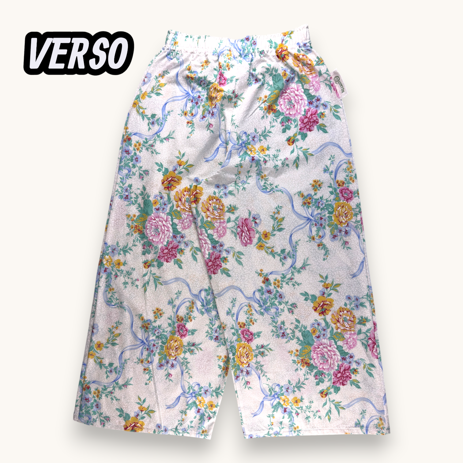Pantalon Évasé Pivoines – Collection Fleurs – Quintín