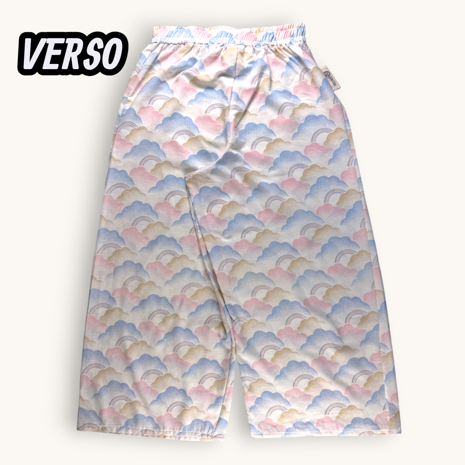 Pantalon Évasé Arco Iris Pastel – Collection Paysage & Rose Bonbon – Quintín