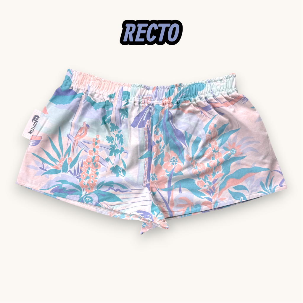 Mini-short Tropical Pastel – Plage du Brésil – Collection Paysage – Quintín