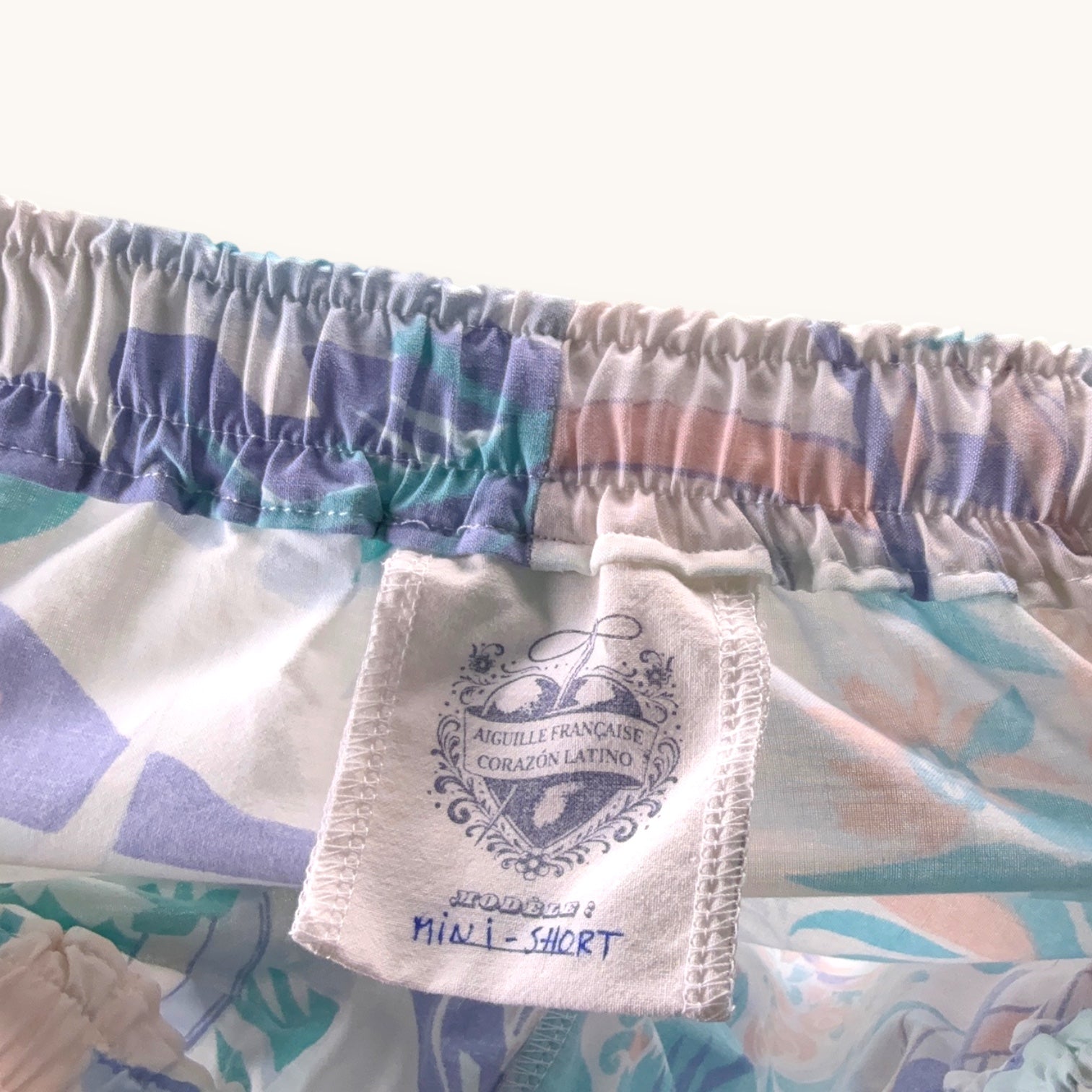 Mini-short Tropical Pastel – Plage du Brésil – Collection Paysage – Quintín