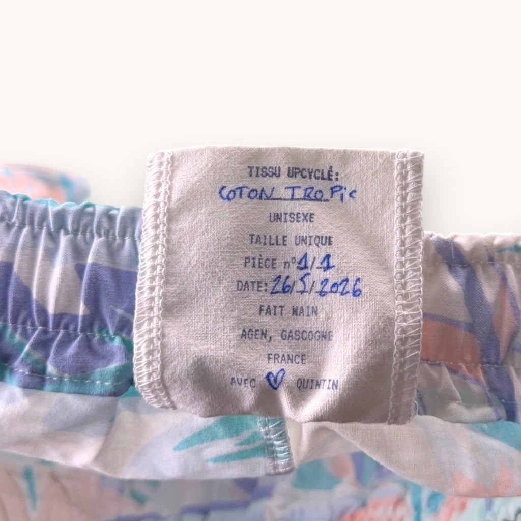 Mini-short Tropical Pastel – Plage du Brésil – Collection Paysage – Quintín