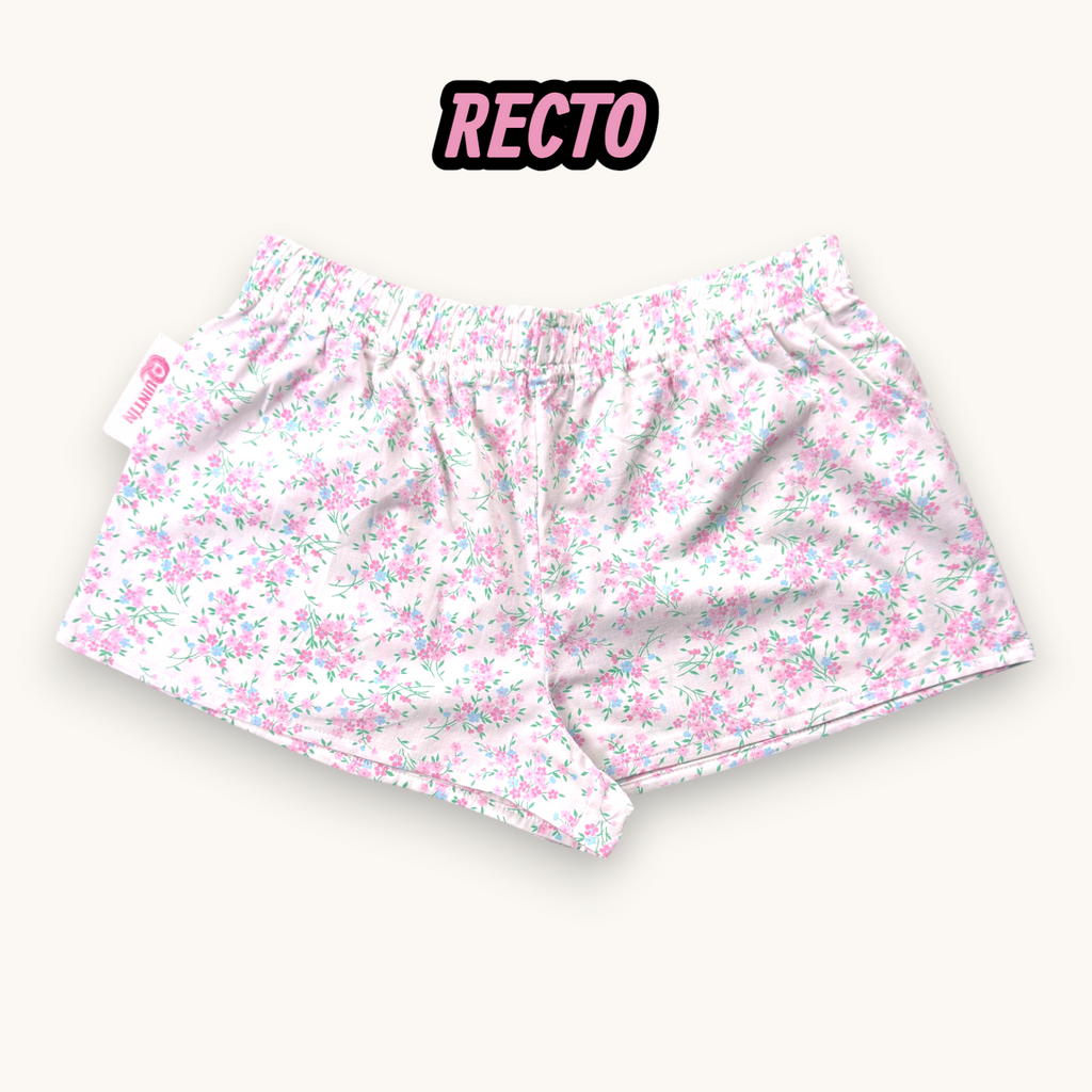Mini-short Liberty Fleurs Roses – Collection Fleurs & Rose Bonbon – Quintín
