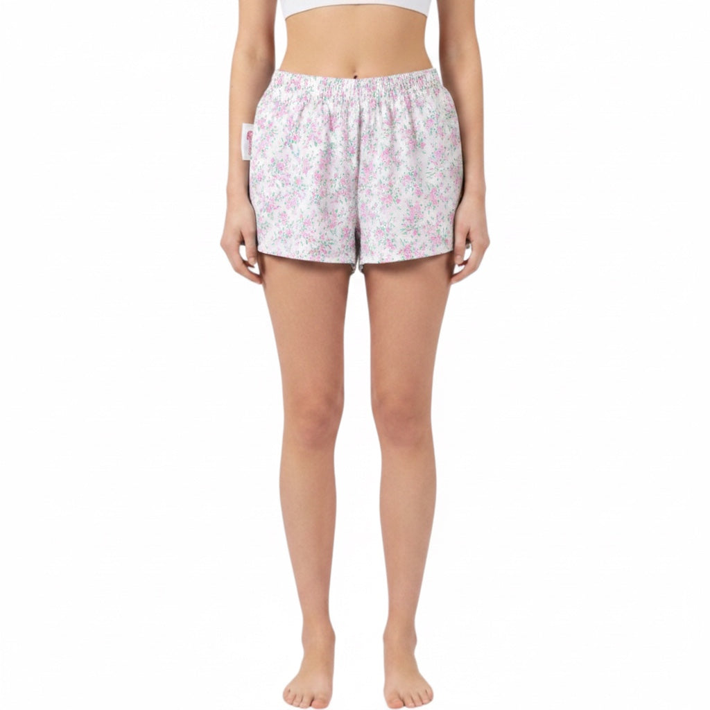 Mini-short Liberty Fleurs Roses – Collection Fleurs & Rose Bonbon – Quintín
