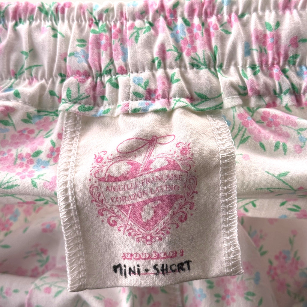 Mini-short Liberty Fleurs Roses – Collection Fleurs & Rose Bonbon – Quintín