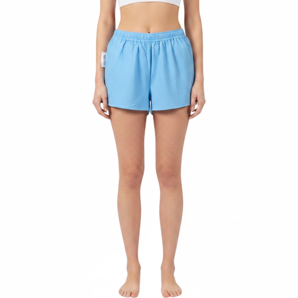 Mini-short Bleu Piscine – Collection Couleurs Unies – Quintín