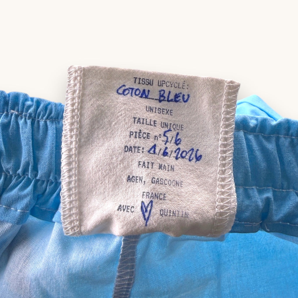 Mini-short Bleu Piscine – Collection Couleurs Unies – Quintín