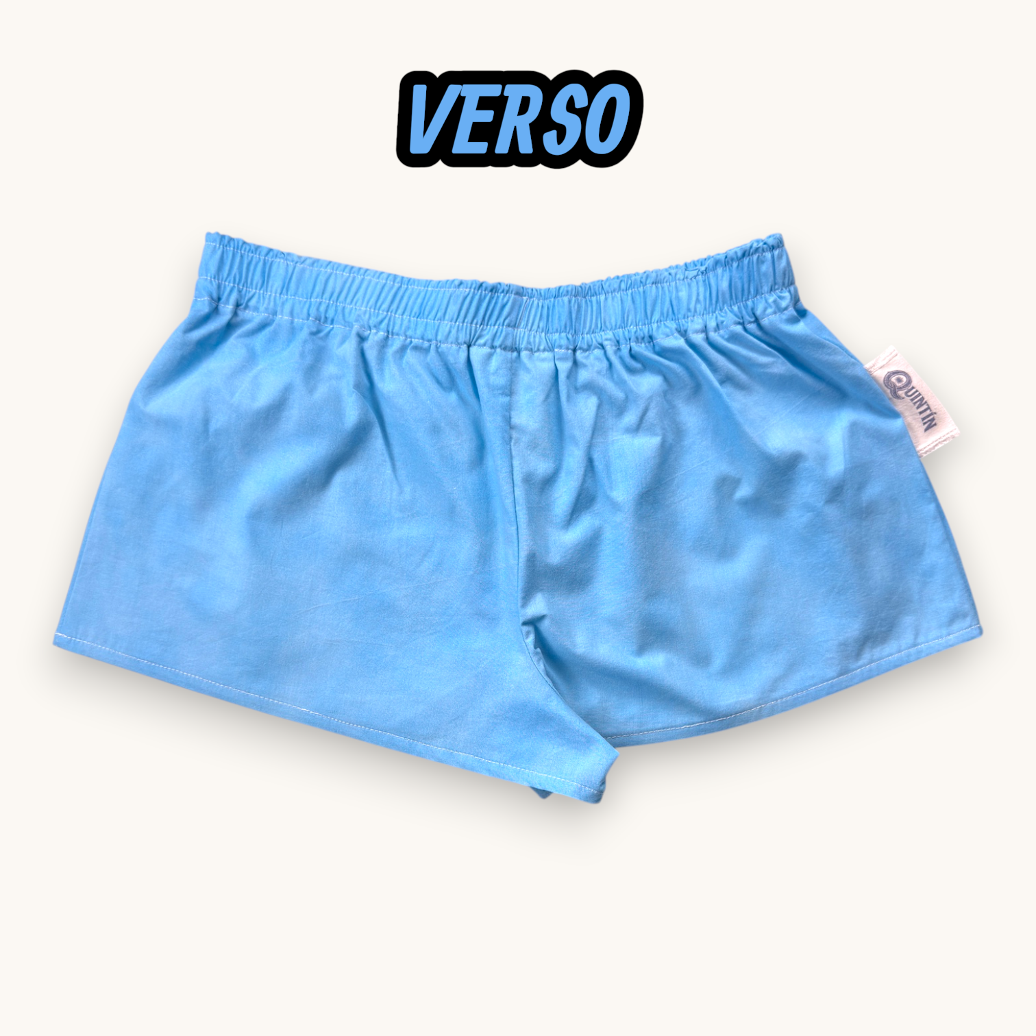 Mini-short Bleu Piscine – Collection Couleurs Unies – Quintín