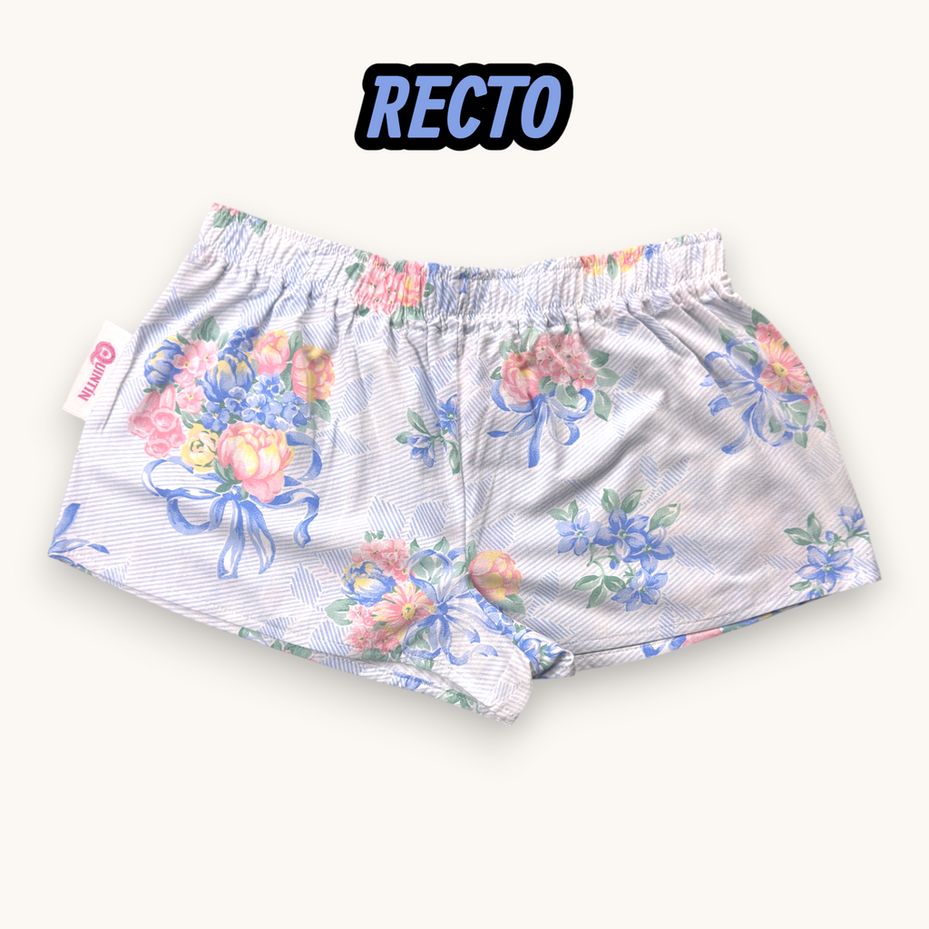 Mini-short Fleurs Pastel Bleues & Roses – Collection Fleurs – Quintín
