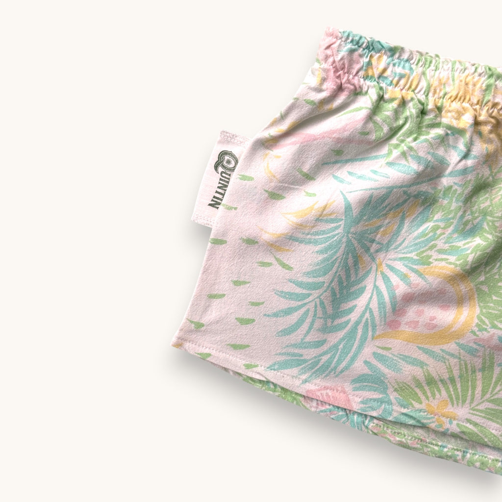 Mini-short Tropic Pastel – Collection Fleurs – Quintín
