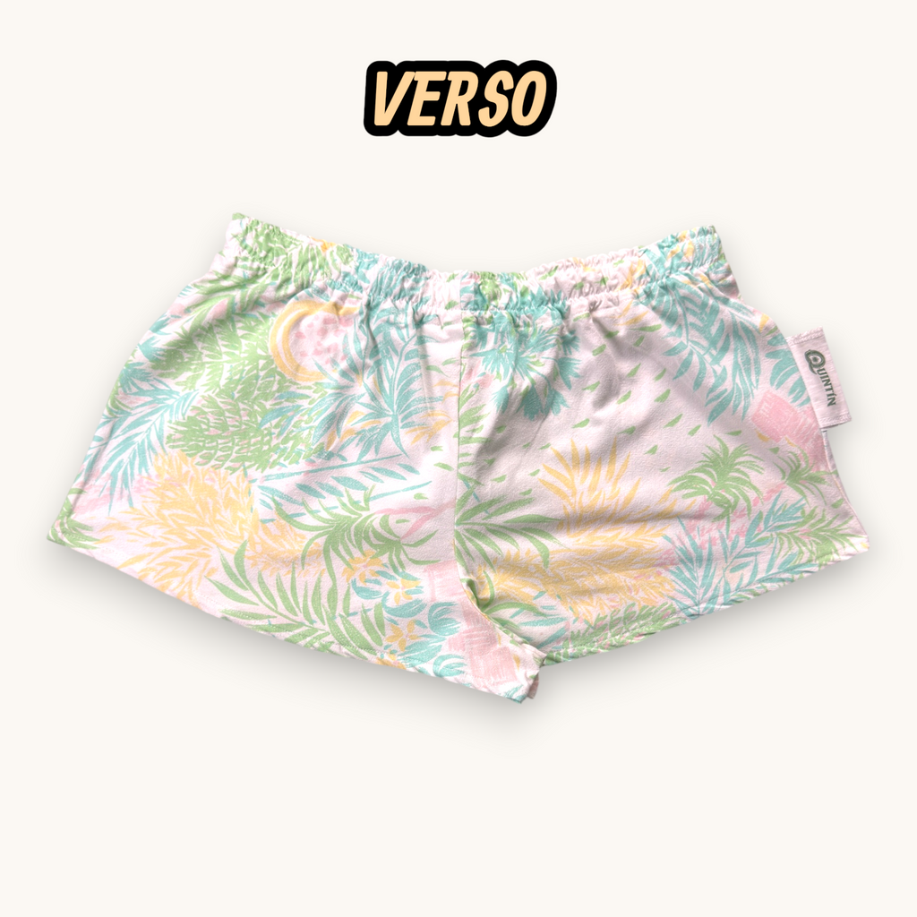 Mini-short Tropic Pastel – Collection Fleurs – Quintín