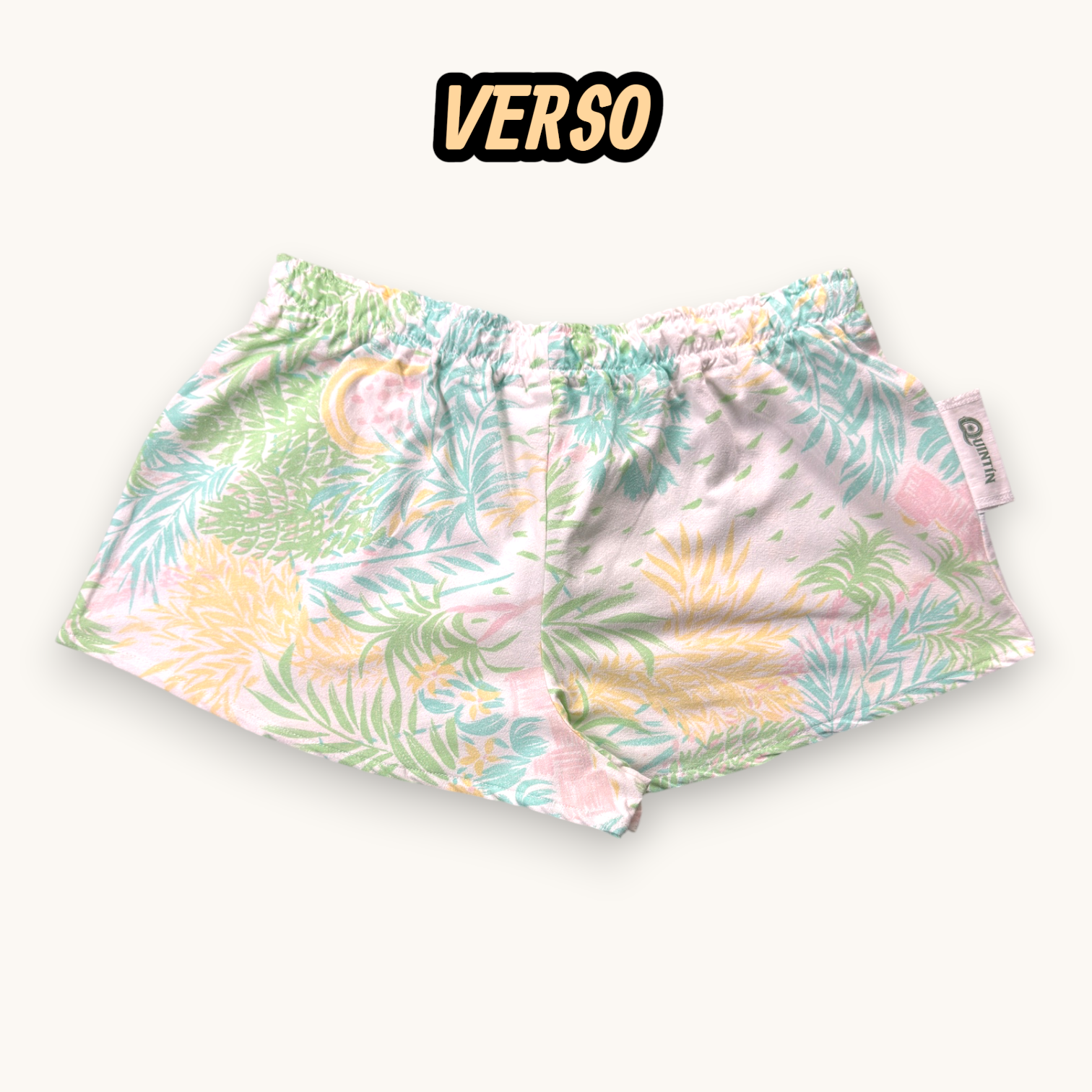 Mini-short Tropic Pastel – Collection Fleurs – Quintín