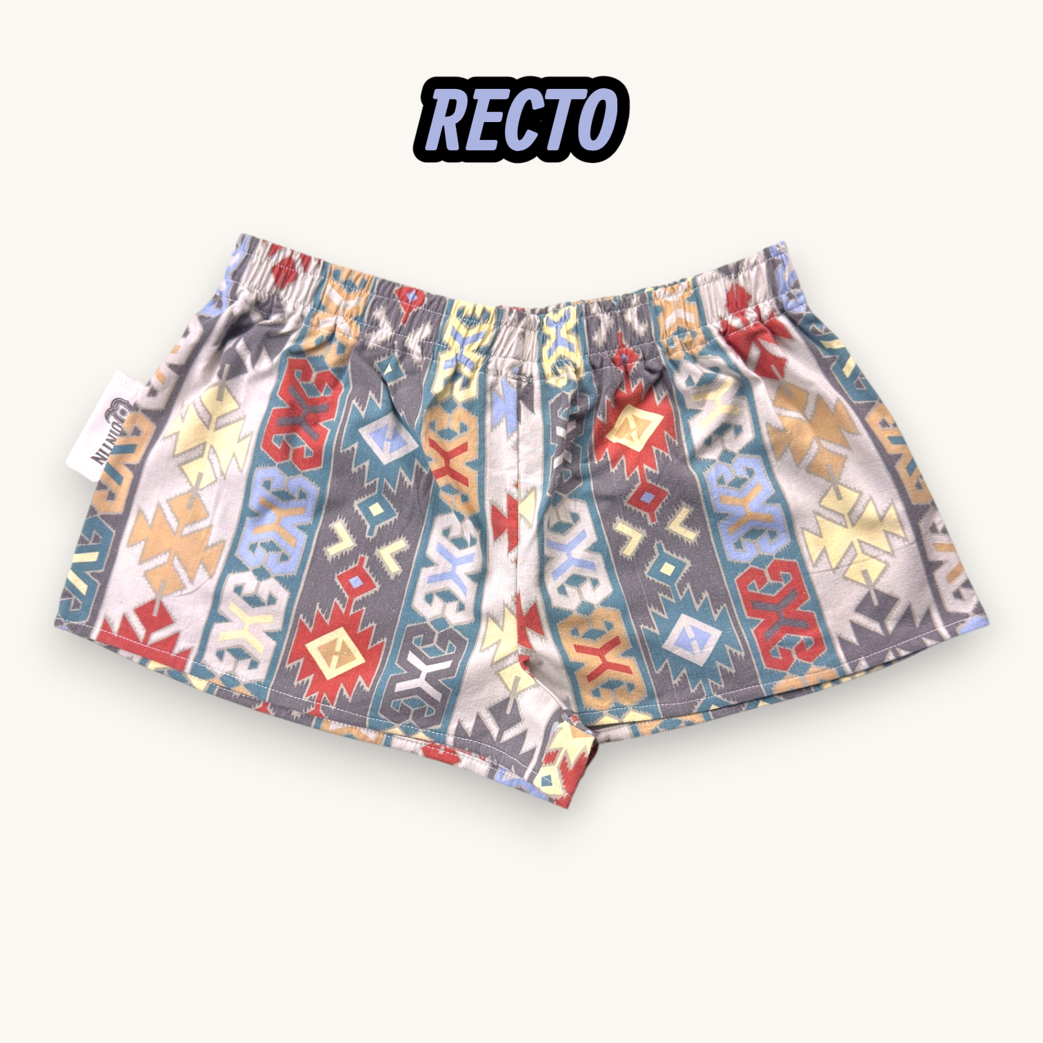 Mini-short Inca Vertical – Collection Géométrique – Quintín