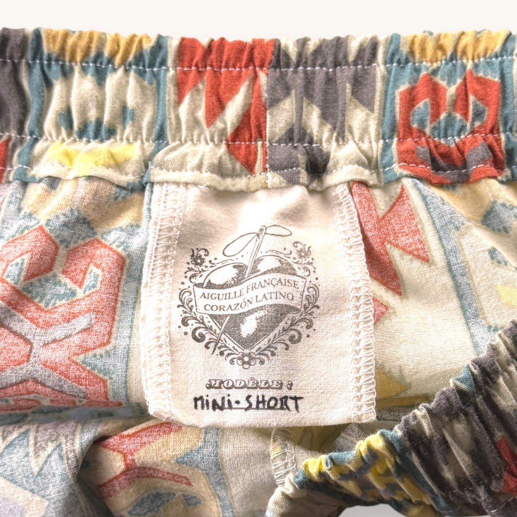 Mini-short Inca Vertical – Collection Géométrique – Quintín