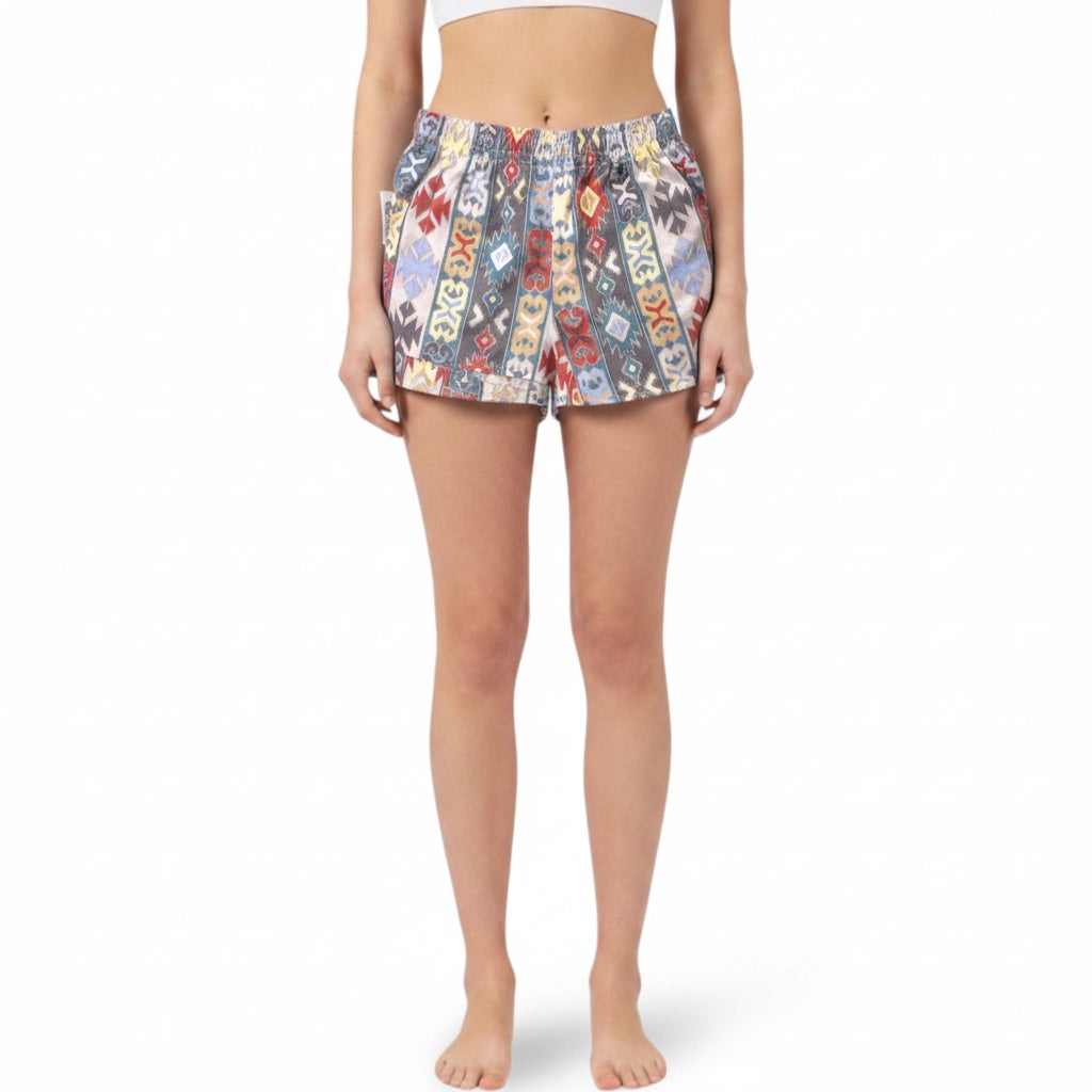 Mini-short Inca Vertical – Collection Géométrique – Quintín