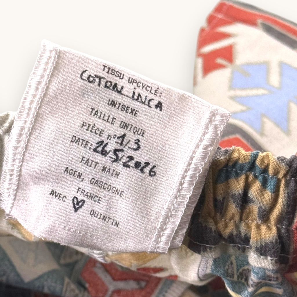 Mini-short Inca Vertical n°2 – Collection Géométrique – Quintín