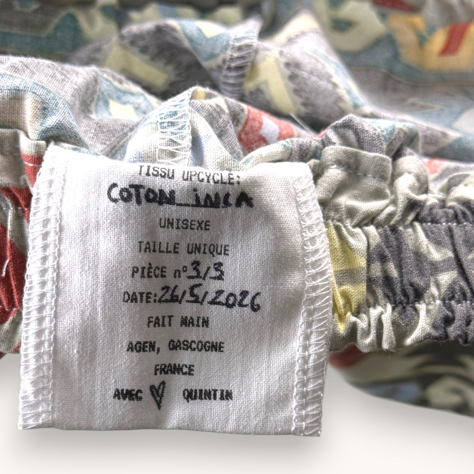 Mini-short Inca Horizontal – Collection Géométrique – Quintín