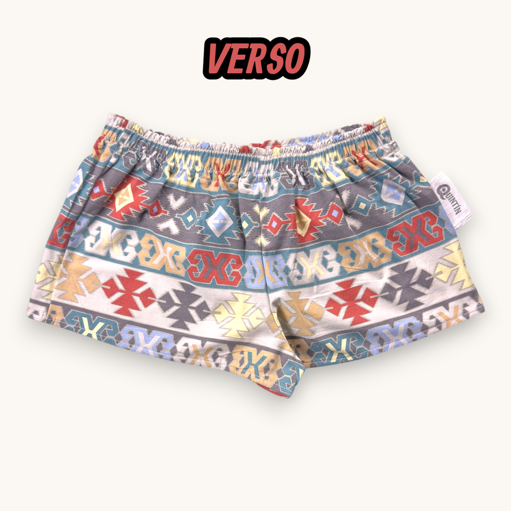 Mini-short Inca Horizontal – Collection Géométrique – Quintín