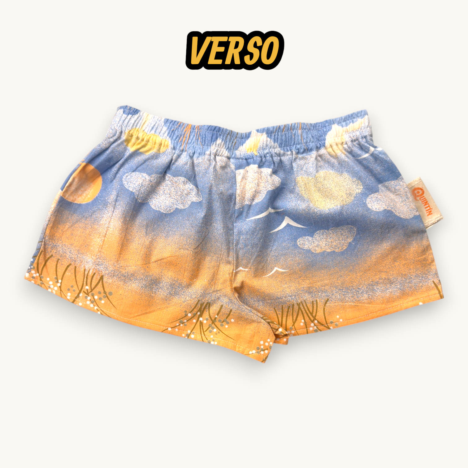 Mini-short Paysage Sunset Orangé – Collection Paysage – Quintín