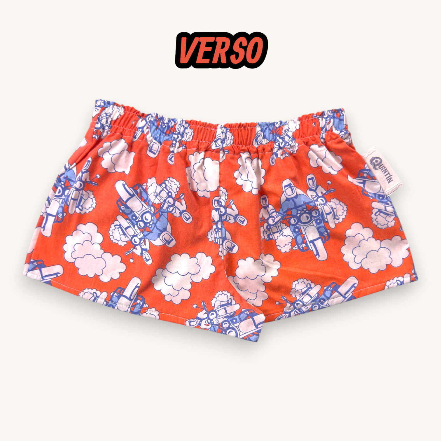 Mini-short Moto Vintage – Collection Pop Culture – Quintín
