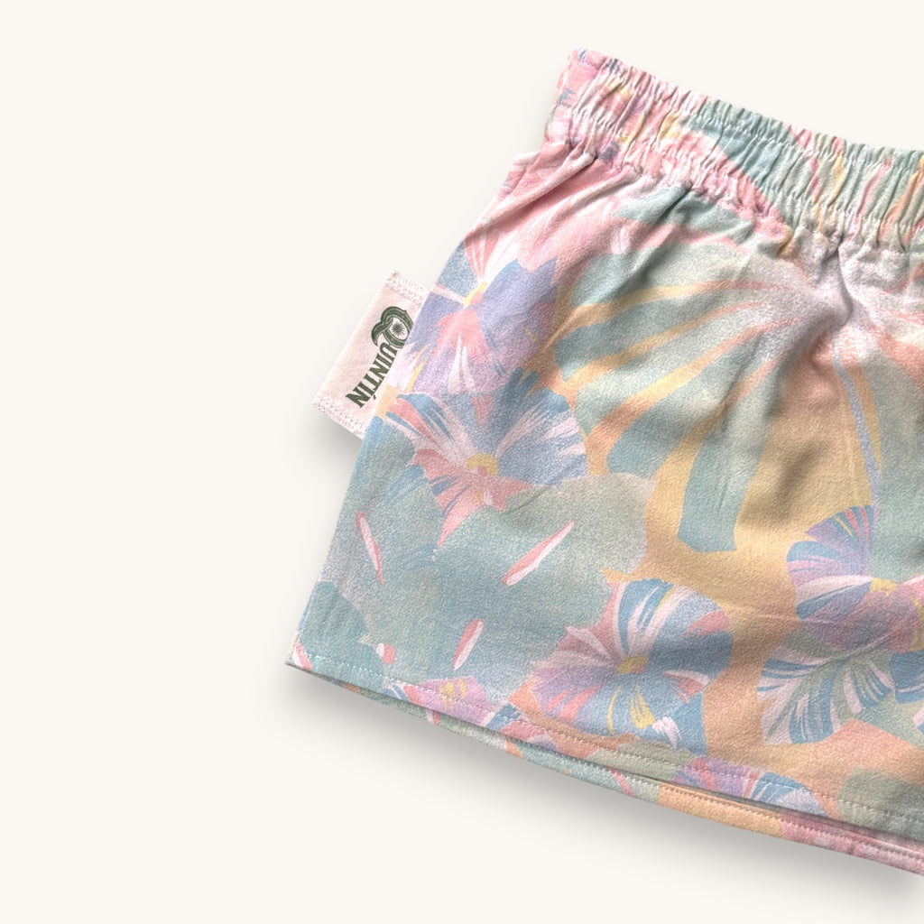 Mini-short Tropicool Pastel – Collection Fleurs – Quintín