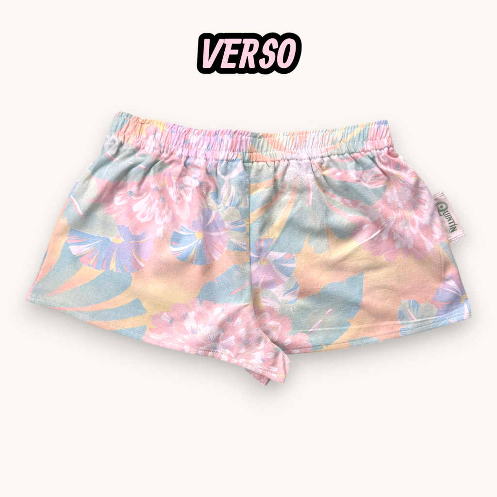 Mini-short Tropicool Pastel – Collection Fleurs – Quintín