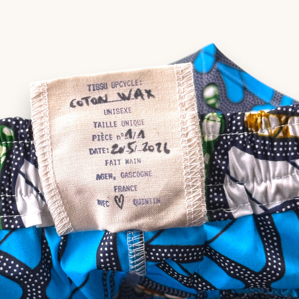 Mini-short Wax Bénin – Collection Géométrique – Quintín