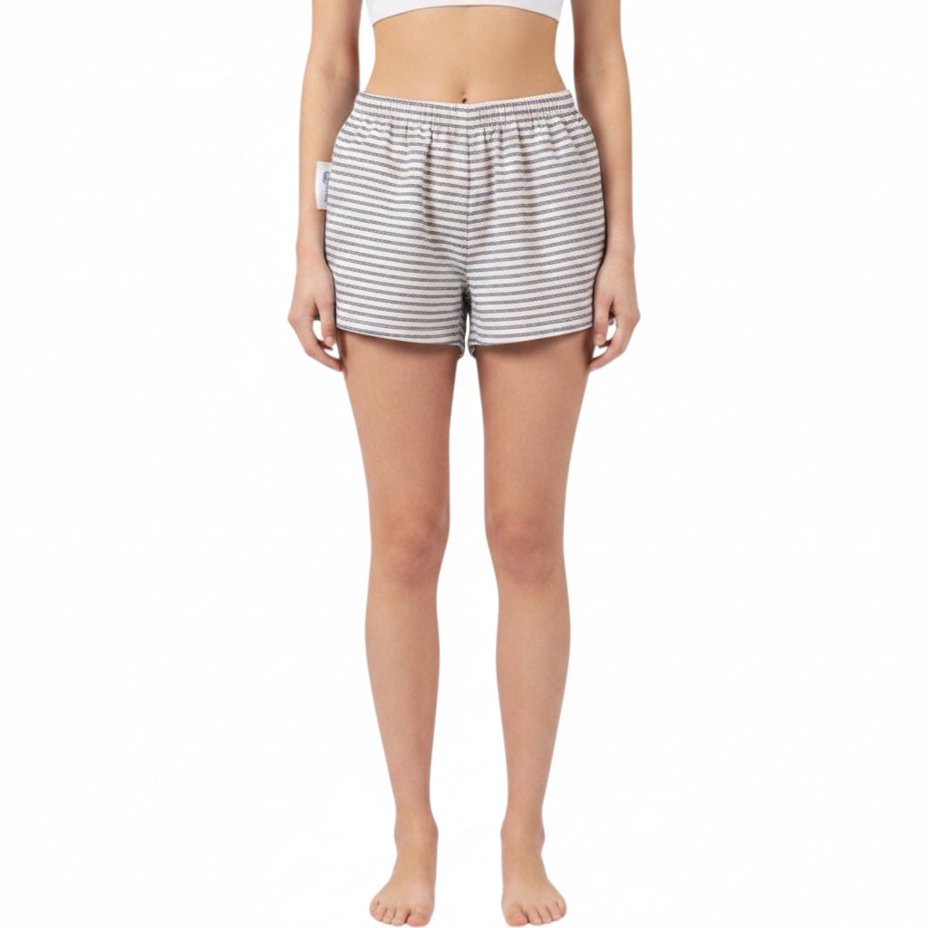 Mini-short Rayé Horizontal – Toile Basque Made in France – Collection Rayé – Quintín