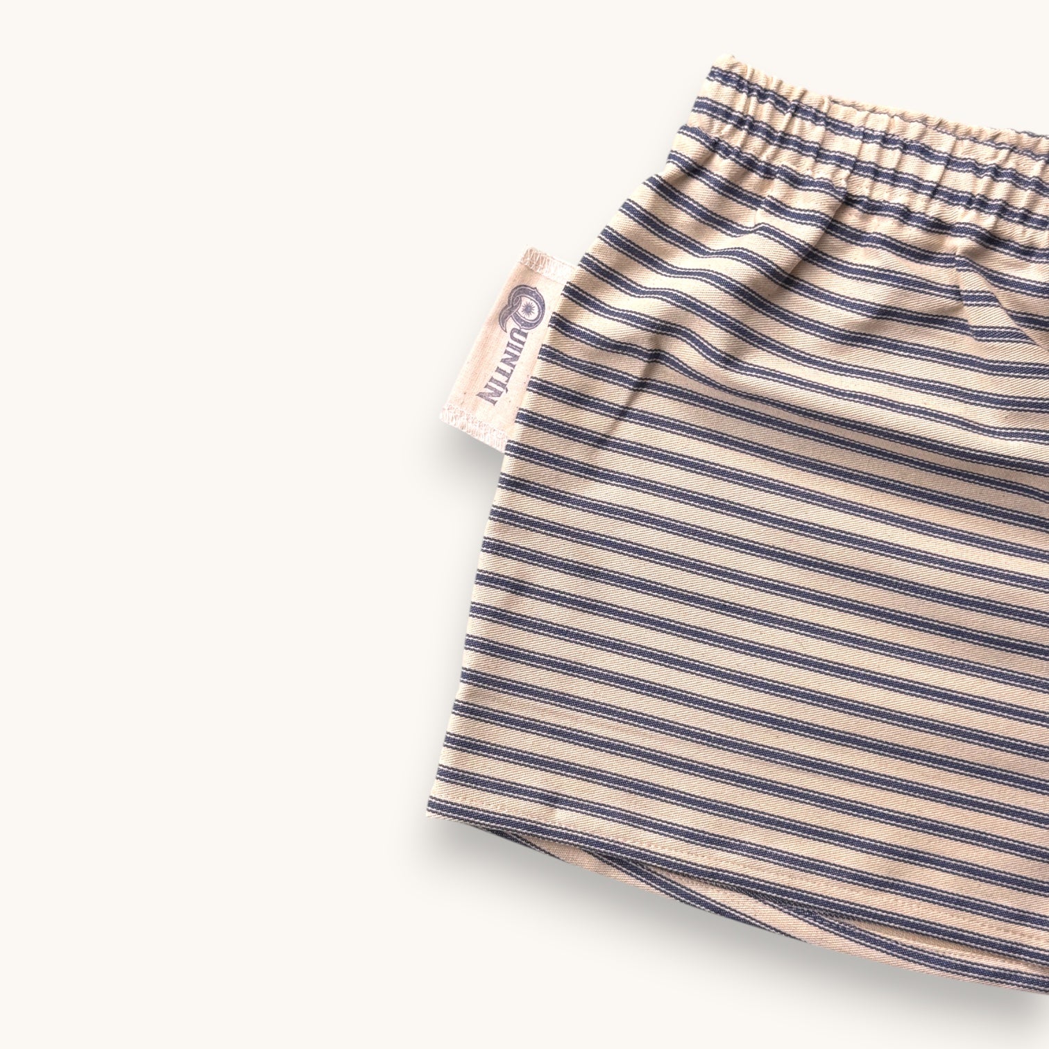 Mini-short Rayé Horizontal – Toile Basque Made in France – Collection Rayé – Quintín