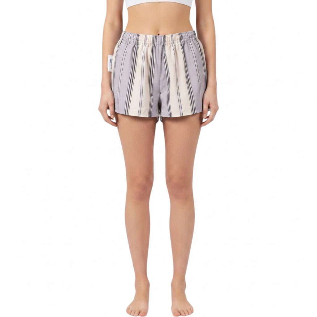 Mini-short Rayé Vertical – Toile Basque Made in France – Collection Rayé – Quintín