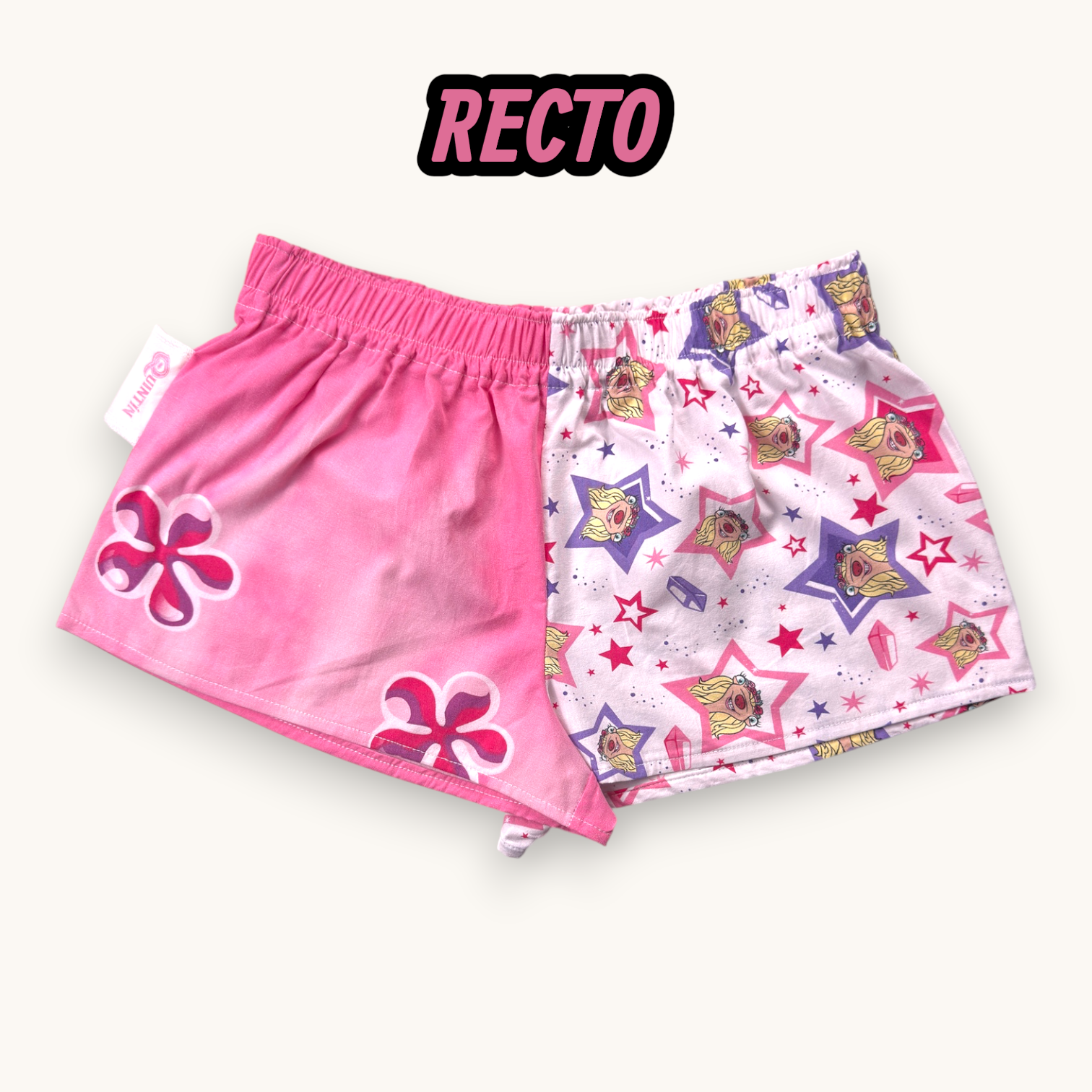 Mini-short Âge 2 Glace Rose n°4 – Pop Culture & Rose Bonbon – Quintín