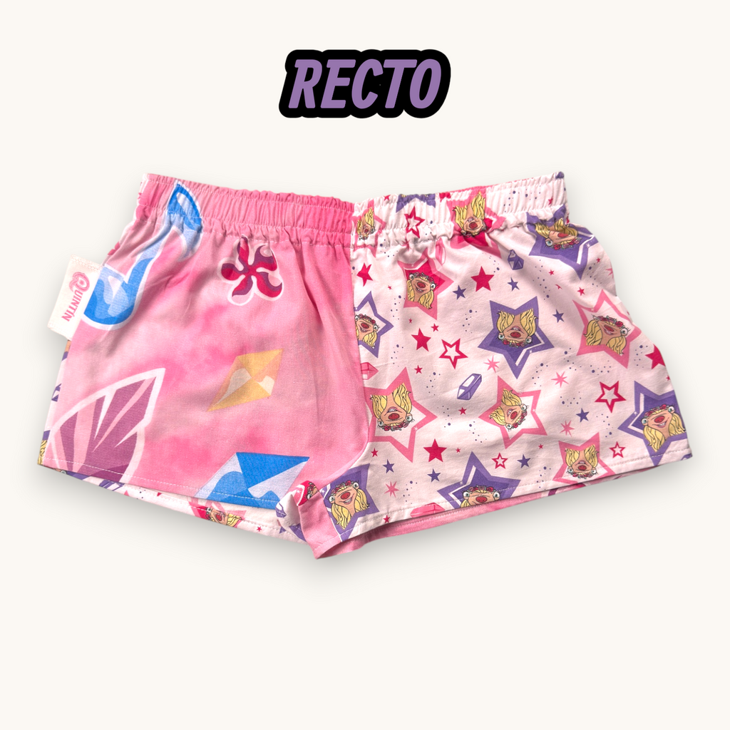 Mini-short Âge 2 Glace Rose n°2 – Pop Culture & Rose Bonbon – Quintín