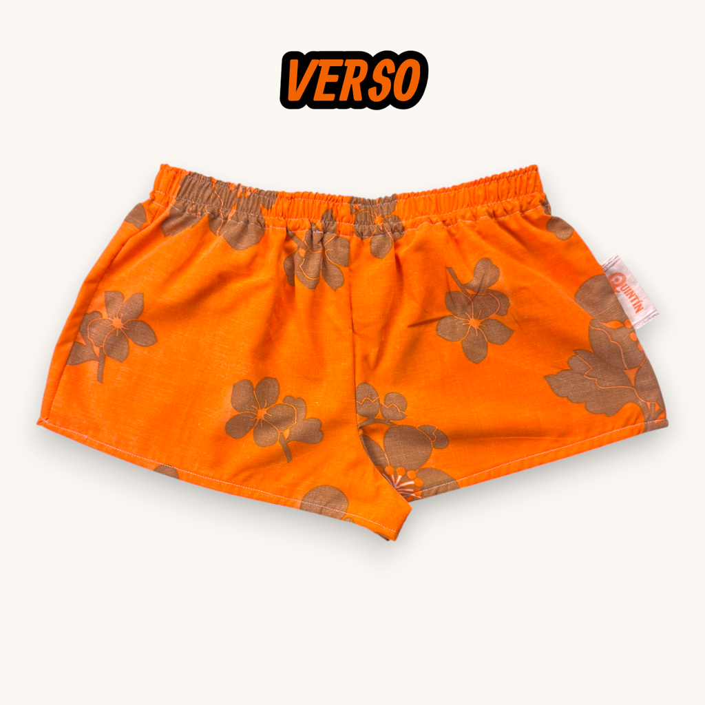 Mini-short Fleurs Seventies Caravane – Collections Fleurs & Années 70 – Quintín