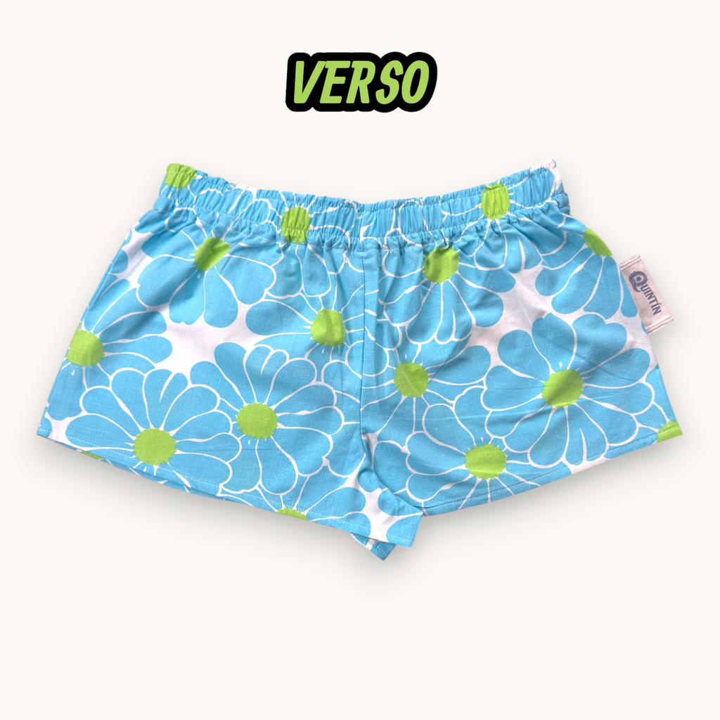 Mini-short Fleurs Pop Années 70 – Quintín