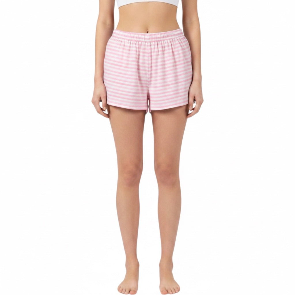 Mini-short Rayé Rose Horizontal  – Collection Rayé & Rose Bonbon – Quintín