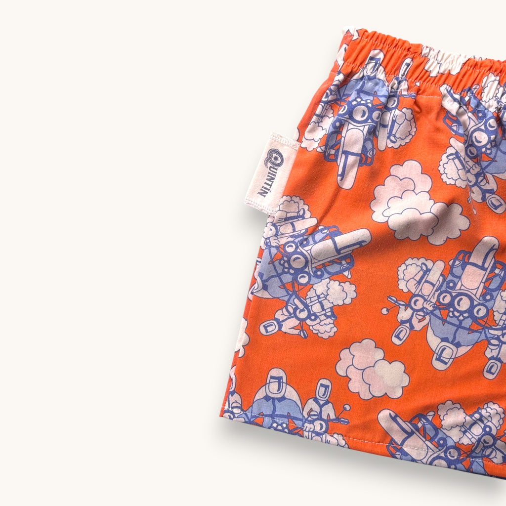 Short Parachute Moto Vintage – Collection Pop Culture – Quintín
